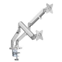 Brateck Dual Monitors Pole-Mounted Epic Gas Spring Aluminum Monitor Arm