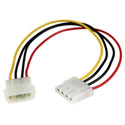 StarTech 12in LP4 Power Extension M/F Cable