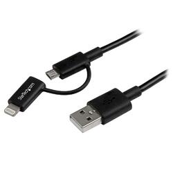 StarTech 1m USB to Lightning or Micro-USB Charging Cable for iPhone / iPad / iPod / Android