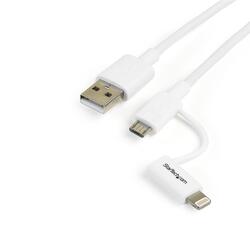 StarTech 1m USB to Lightning or Micro-USB Charging Cable for iPhone/iPad/iPod/Android