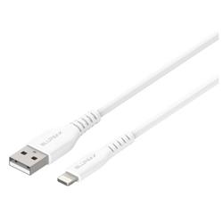 Blupeak 2.5m Apple MFi Certified Lightning to USB-A White Cable
