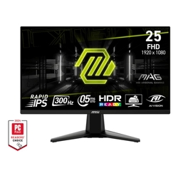 MSI MAG 255XF 24.5" 1080p Rapid IPS 300Hz 0.5ms HDR FreeSync Premium Gaming Monitor
