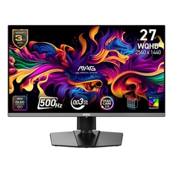 MSI MAG 272QP QD-OLED X50 26.5" WQHD QD-OLED 500Hz 0.03ms HDR Adaptive-Sync USB-C Gaming Monitor