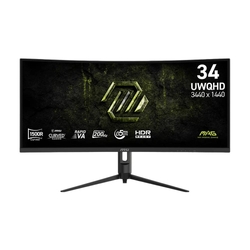 MSI MAG 342CQRF E20 34" UWQHD VA 200hz 0.5ms HDR Adaptive-Sync Curved Gaming Monitor