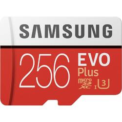 Samsung EVO Plus 256GB 100MB/s microSDXC Memory Card + SD Adapter