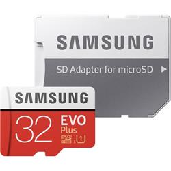 Samsung EVO Plus 32GB 4K Adapter + MicroSD Card