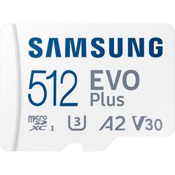 Samsung EVO Plus 512GB 130MB/s microSDXC Memory Card + SD Adapter