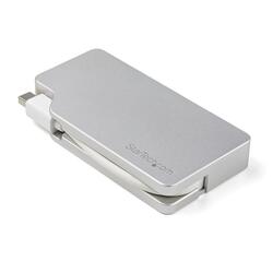 StarTech 3-in-1 Mini DisplayPort to VGA DVI or HDMI 4K Aluminum Travel A/V Adapter