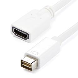 StarTech 20cm White Mini DVI to HDMI Video Macbook/iMac Adapter Cable M/F