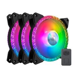 Cooler Master MasterFan MF120 Prismatic 120mm ARGB LED PWM Case Fan Kit 3 Pack