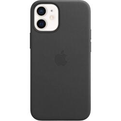 Apple Black iPhone 12 mini Leather Case with MagSafe