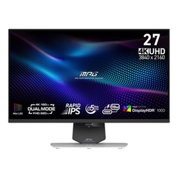 MSI MPG 274URDFW E16M 27" 4K Rapid IPS 160Hz 0.5ms HDR Adaptive-Sync RGB LED USB-C Gaming Monitor