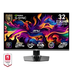 MSI MPG 322URX QD-OLED 31.5" 4K 240Hz 0.03ms HDR G-Sync RGB LED USB-C Monitor