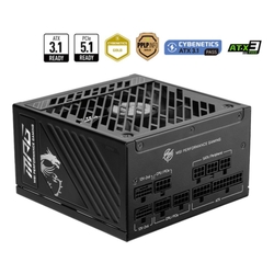 MSI MPG A1250GS PCIE5 1250W 80 PLUS Gold Fully Modular Power Supply