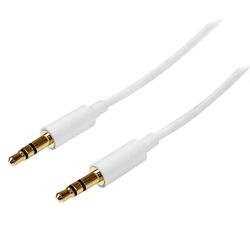 StarTech 2m White Slim 3.5mm Stereo Audio Cable