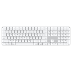 Apple Magic With Numeric Keypad And Touch ID White Wireless Multimedia Keyboard
