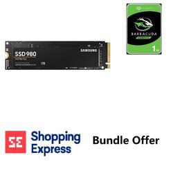 Bundle-- Samsung 980 1TB SSD & Seagate Barracuda 1TB Hard Drive