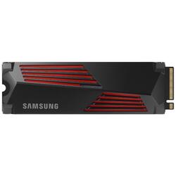 Samsung 990 PRO with Heatsink 1TB 7450MB/s Red LED PCIe Gen 4 NVMe M.2 (2280) SSD