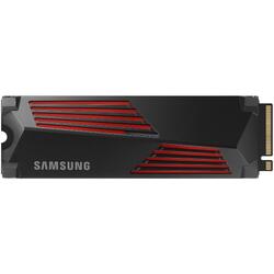 Samsung 990 PRO with Heatsink 2TB 7450MB/s Red LED PCIe Gen 4 NVMe M.2 (2280) SSD