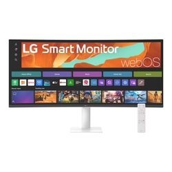 Open Box Sale -- LG 34U601SA-W 34" UWQHD VA HDR Curved Smart Monitor with webOS