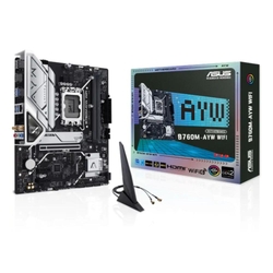 Open Box Sale -- Asus B760M-AYW WIFI Intel LGA 1700 WiFi 6 mATX Motherboard DDR5