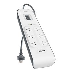 Open Box Sale -- Belkin 6 Outlet Surge Powerboard 2M 2x USB