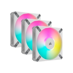 Refurbished -- Corsair iCUE AF120 RGB ELITE 120mm RGB LED White PWM Case Fan Kit 3 Pack