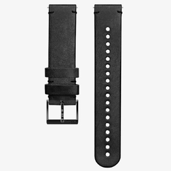 Refurbished -- Suunto 20mm Urban 2 Leather Strap All BLack Size M for Suunto 3