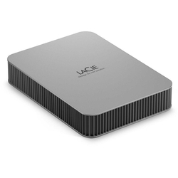 Open Box Sale -- LaCie Mobile Drive 4TB Moon Silver USB Type-C Portable Hard Drive