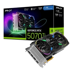 Open Box Sale -- PNY GeForce RTX 5070 Ti EPIC-X RGB Triple Fan OC 16GB GDDR7 Graphics Card