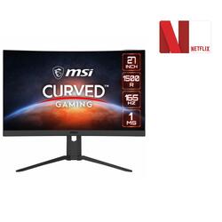 MSI Optix G27CQ4P 27" 1440p 165Hz Curved Gaming Monitor + Netflix $30