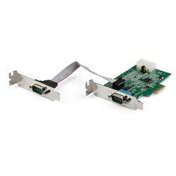 StarTech Windows and Linux Compatible 921.4Kbps 2-port PCI Express RS232 Serial Adapter Card