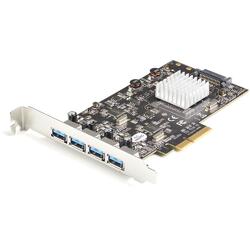 StarTech 4-Port 10Gbps USB 3.1/3.2 Gen 2 Type-A PCI Express Expansion Card with 2 Controllers