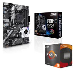 Bundle -- Asus PRIME X570-P/CSM AM4 ATX Motherboard & AMD Ryzen 5 5600X AM4 CPU