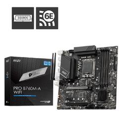 MSI PRO B760M-A Intel LGA 1700 WiFi 6E mATX Motherboard DDR5