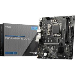 MSI PRO H610M-B DDR4 Intel LGA 1700 mATX Motherboard