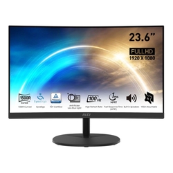 MSI PRO MP2412C 23.6" 1080p VA 100Hz 1ms Curved Monitor