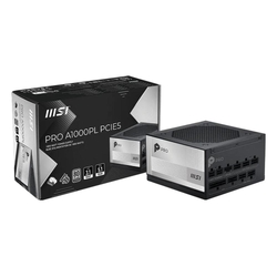 MSI PRO A1000PL PCIE5 1000W 80 PLUS Platinum Fully Modular Power Supply