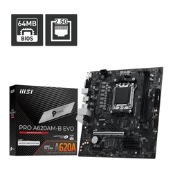 MSI PRO A620AM-B EVO AMD AM5 DDR5 mATX Motherboard