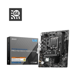 MSI PRO H610M-S WIFI DDR4 Intel LGA 1700 WiFi 6E mATX Motherboard