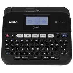 P-TOUCH, 20mm/SEC, QWERTY KB, 3.5/6/9/12/18mm LABELS, 14 FONTS/9 BARCODE TYPES, PC/MAC