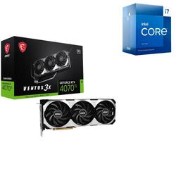Bundle -- MSI GeForce RTX 4070 Ti VENTUS 3X OC Graphics Card + Intel Core i7-13700F 5.2GHz LGA 1700 CPU