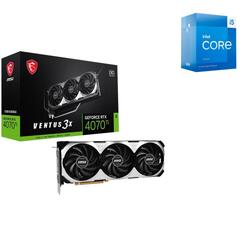 Bundle -- MSI GeForce RTX 4070 Ti VENTUS 3X OC Graphics Card + Intel i5-13400F 4.6GHz LGA 1700 CPU