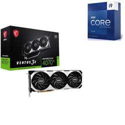 Bundle -- MSI GeForce RTX 4070 Ti VENTUS 3X OC Graphics Card + Intel Core i9-13900KF 5.8GHz LGA 1700 CPU