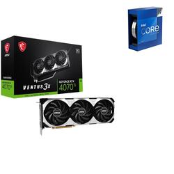 Bundle -- MSI GeForce RTX 4070 Ti VENTUS 3X OC Graphics Card + Intel Core i9-13900K 5.8GHz LGA 1700 CPU
