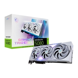 MSI GeForce RTX 5080 16G GAMING TRIO OC WHITE 16GB GDDR7 RGB LED Graphics Card