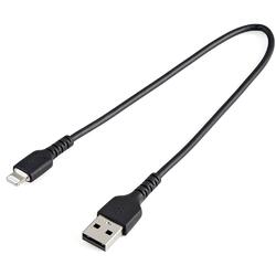 StarTech 30cm Durable Black USB-A to Lightning Cable