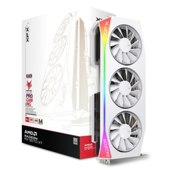 XFX Mercury Radeon RX 9070 XT OC 16GB White Magnetic Air Edition GDDR6 RGB LED Graphics Card