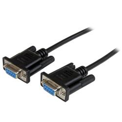 StarTech 1m Black DB9 RS232 Serial Null Modem Cable F/F