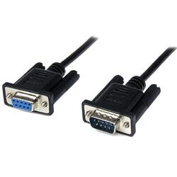 StarTech 1m Black DB9 RS232 Serial Null Modem Cable